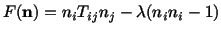 $\displaystyle F(\mathbf{n}) = n_iT_{ij}n_j - \lambda (n_in_i - 1)$