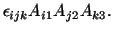 $\displaystyle \epsilon_{ijk}A_{i1}A_{j2}A_{k3}.$