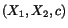 $ (X_1,X_2,c)$