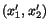 $ (x^\prime_1,x^\prime_2)$