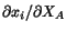 $ \partial
x_i/\partial X_A$