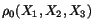 $ \rho_0 (X_1,X_2,X_3)$