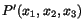 $ P^\prime (x_1,x_2,x_3)$