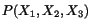 $ P(X_1,X_2,X_3)$